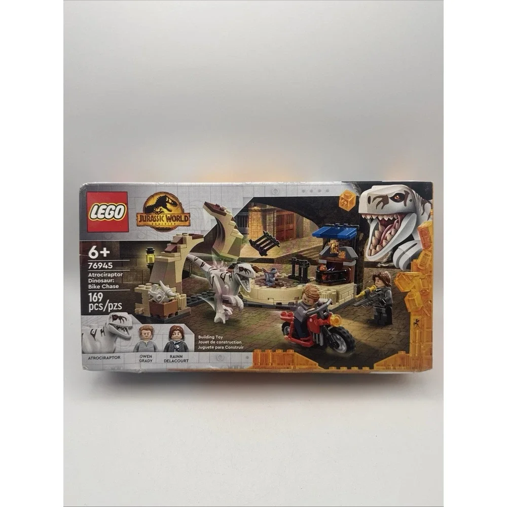LEGO Jurassic World Set 76945 Atrociraptor Dinosaur Bike Chase New Sealed